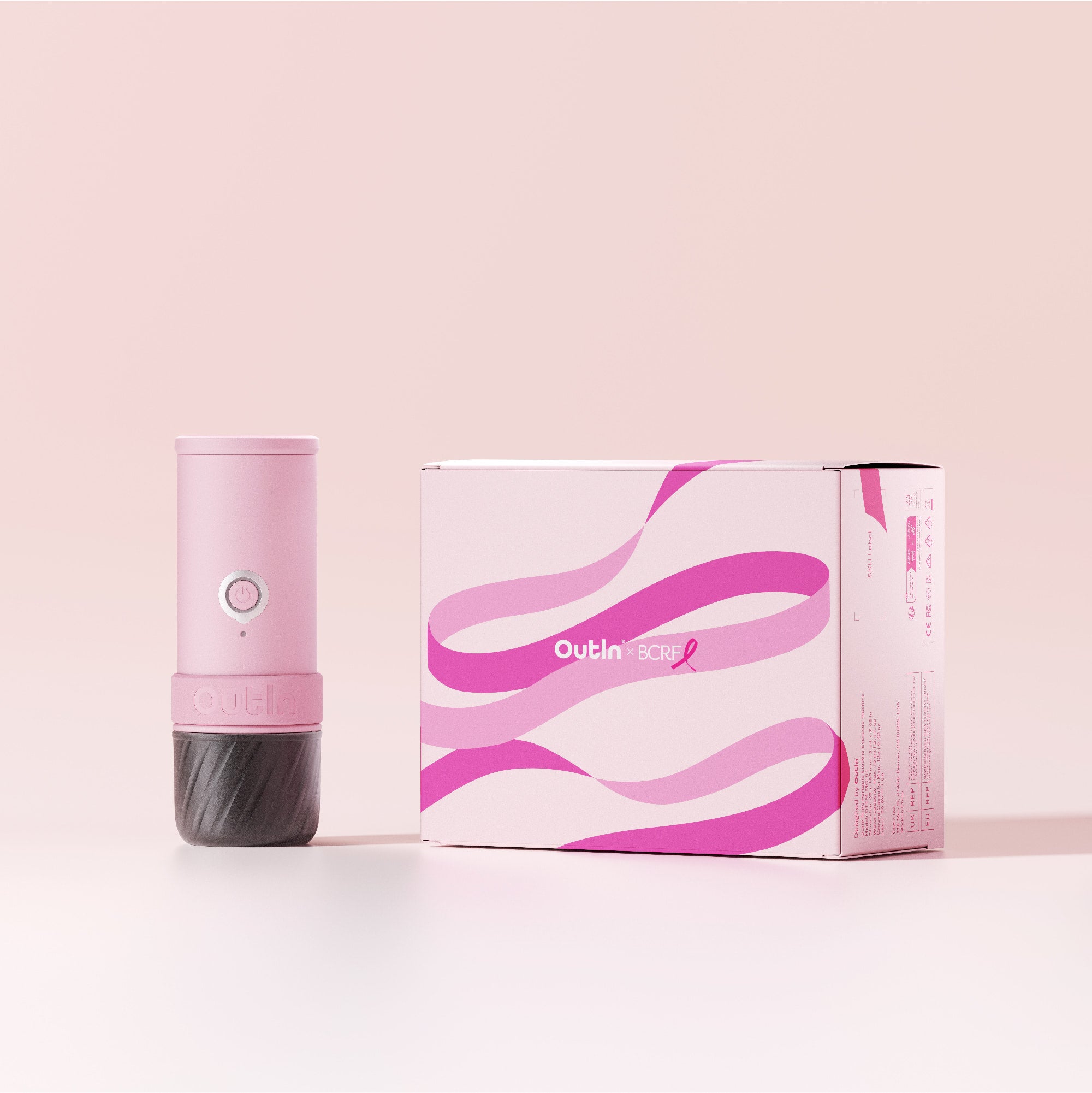 Mino Portable Espresso Machine (Rose Clay) X BCRF (Pre Order)