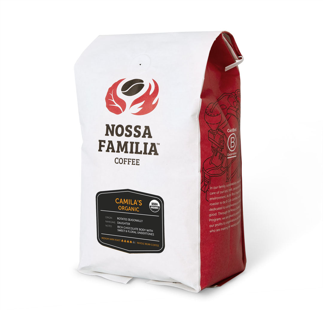 Camila's Organic Coffee Whole Bean - Nossa Familia