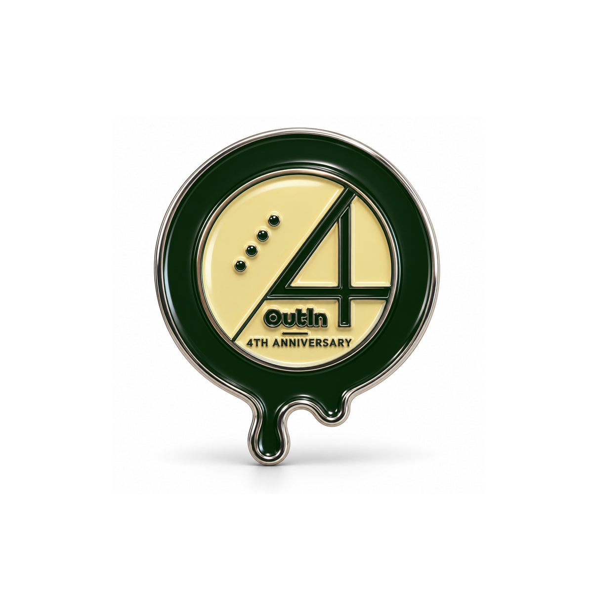 OutIn 4th Anniversary Pin