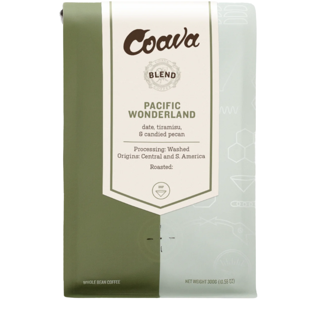 Coava Pacific Wonderland Coffee - date, tiramisu, and candied pecan flavors