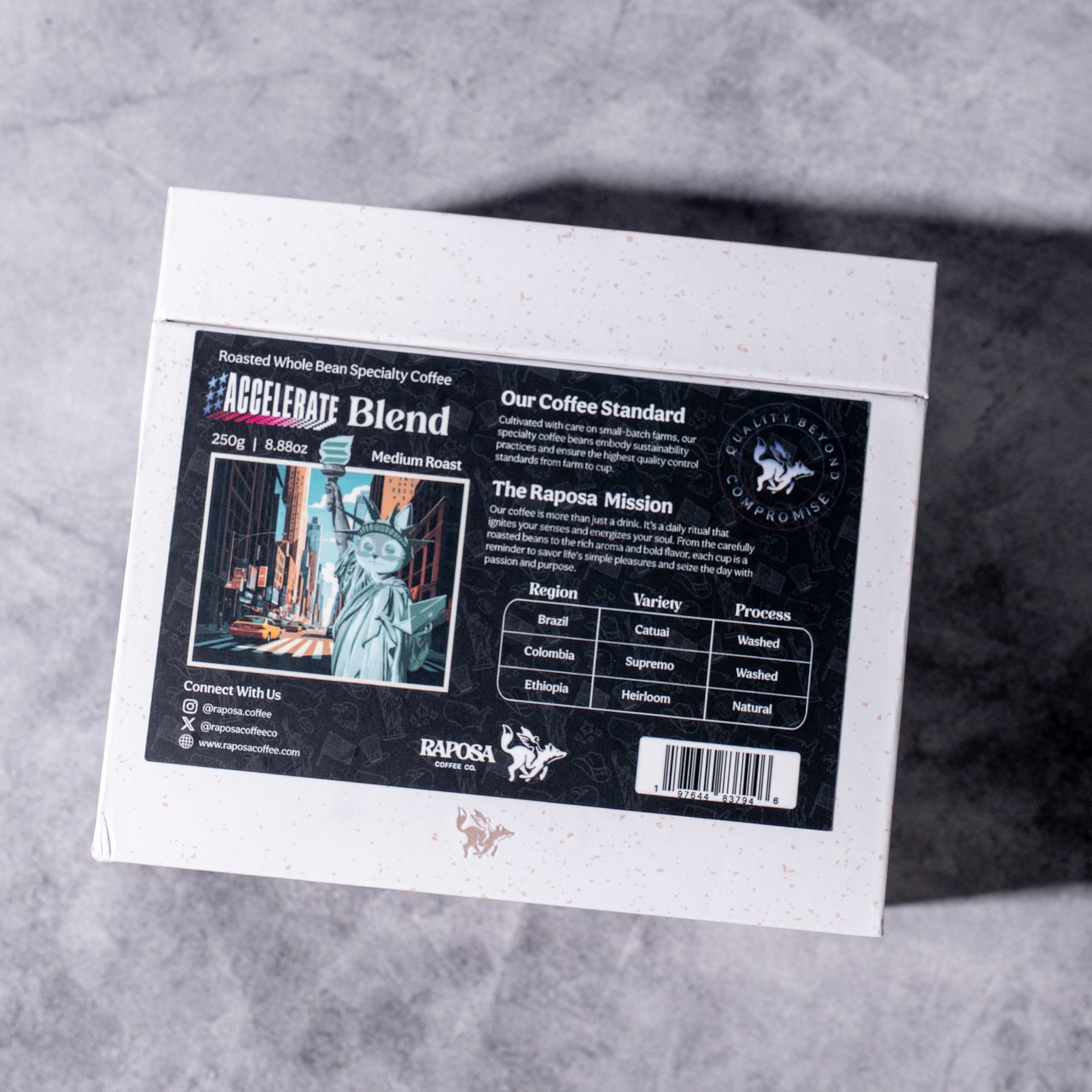 Accelerate Blend | Medium Roasted Whole Specialty Coffee Beans (250g)