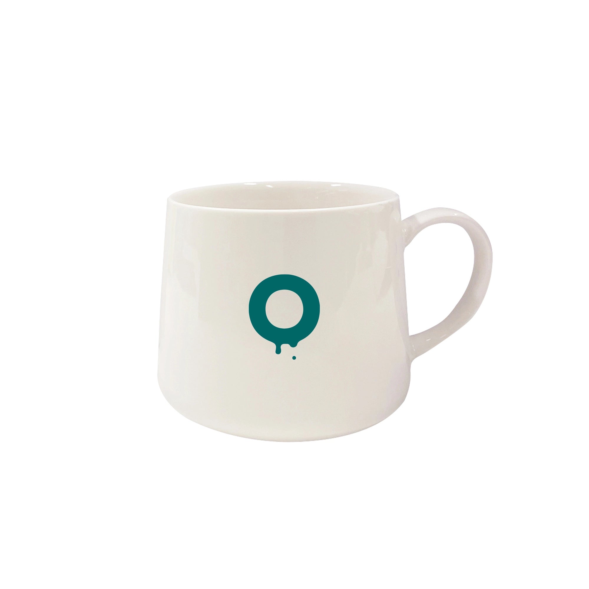 Outin Portable Espresso Machine Mug with teal logo.