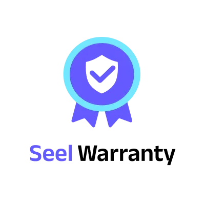 Seel Personal Electronics Protection plan badge with shield and checkmark, used to illustrate protection services.