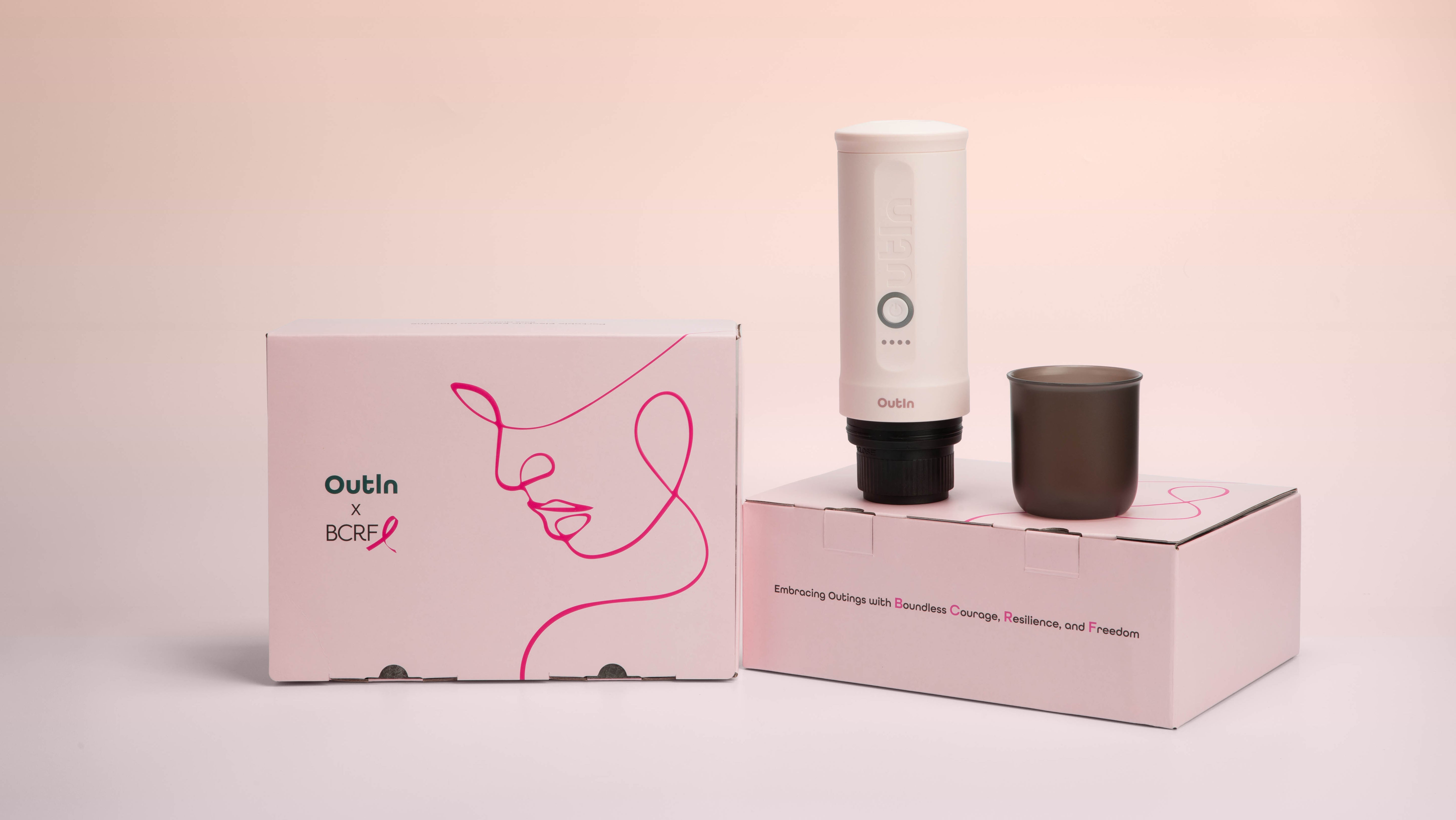 OutIn Collaborates with BCRF to Launch Co-Branded Portable Espresso Machine