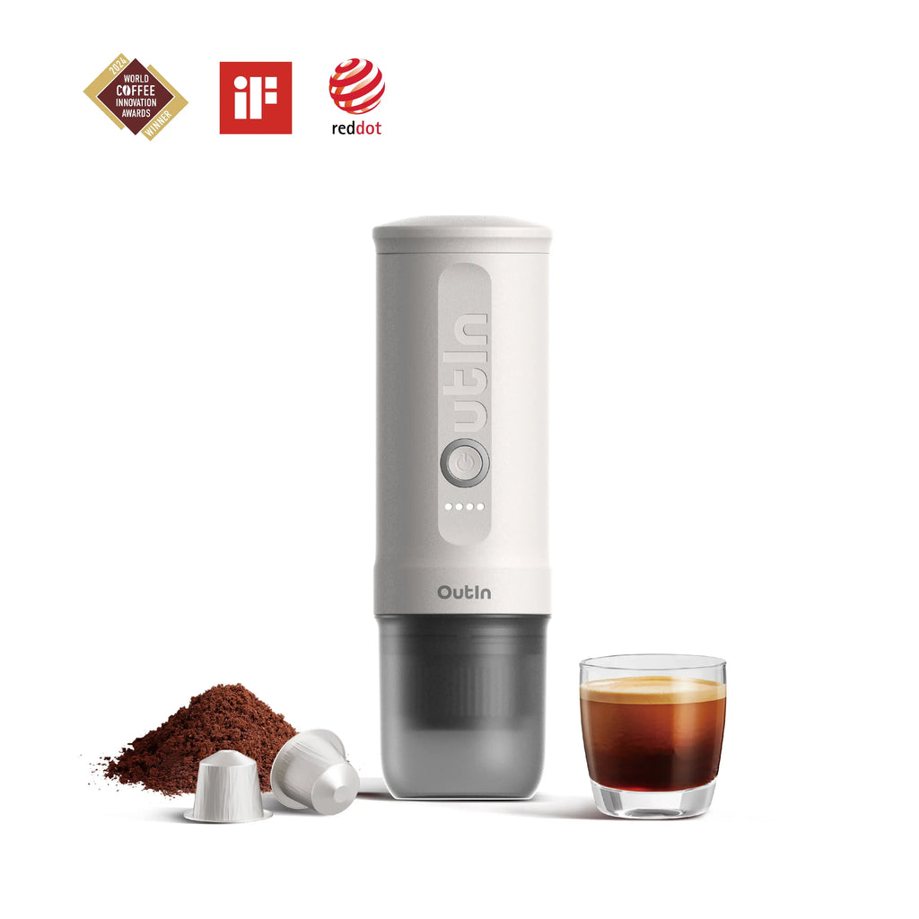 Portable Espresso Machine Pearl White | 20 Bar