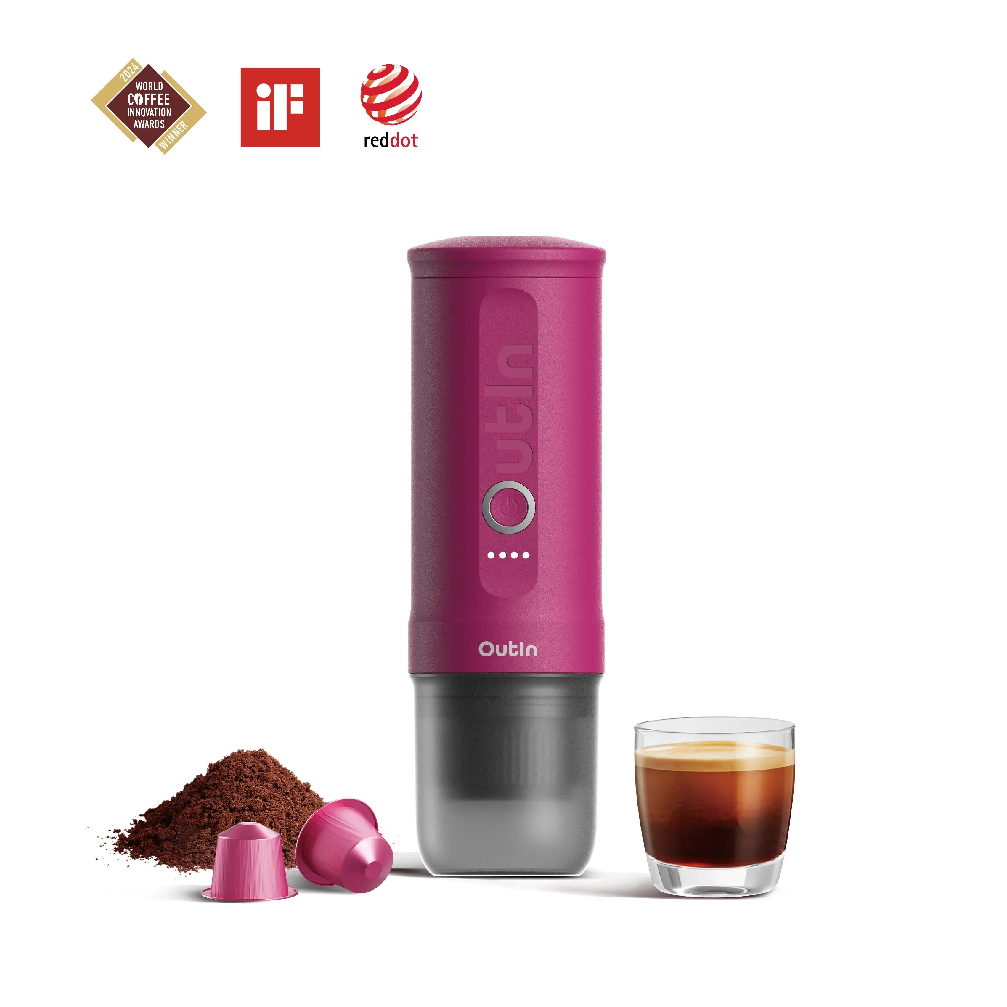 Fuchsia Pink Nano Espresso Machine | Portable Coffee Brewer Fuchsia Pink Nano Espresso Machine | Portable Coffee Brewer