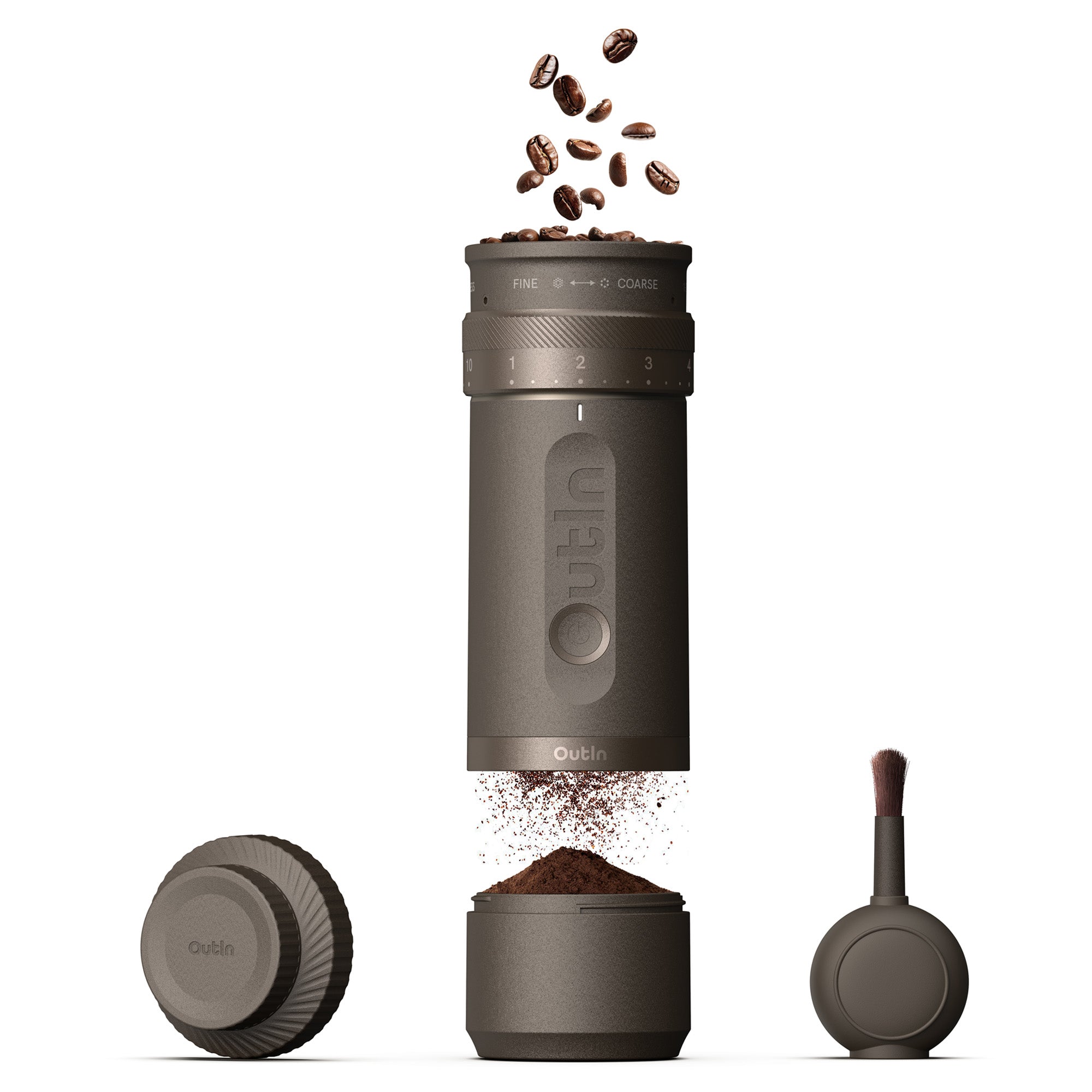 Outin 電動コーヒーグラインダー 本体 OutIn Fino Portable Electric Coffee Grinder | 28 Settings, 690g