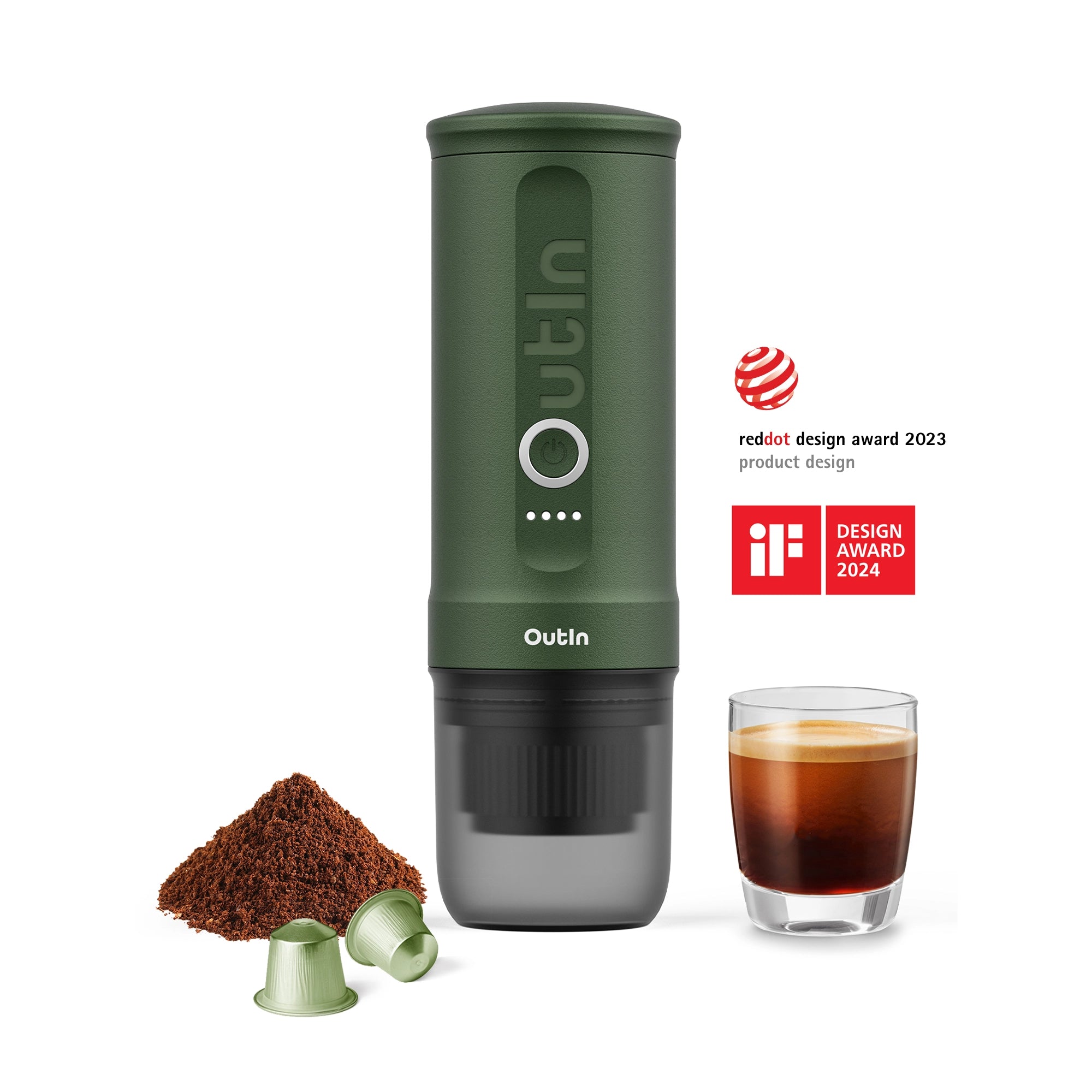 Nano máquina de café espresso portátil (verde bosque)