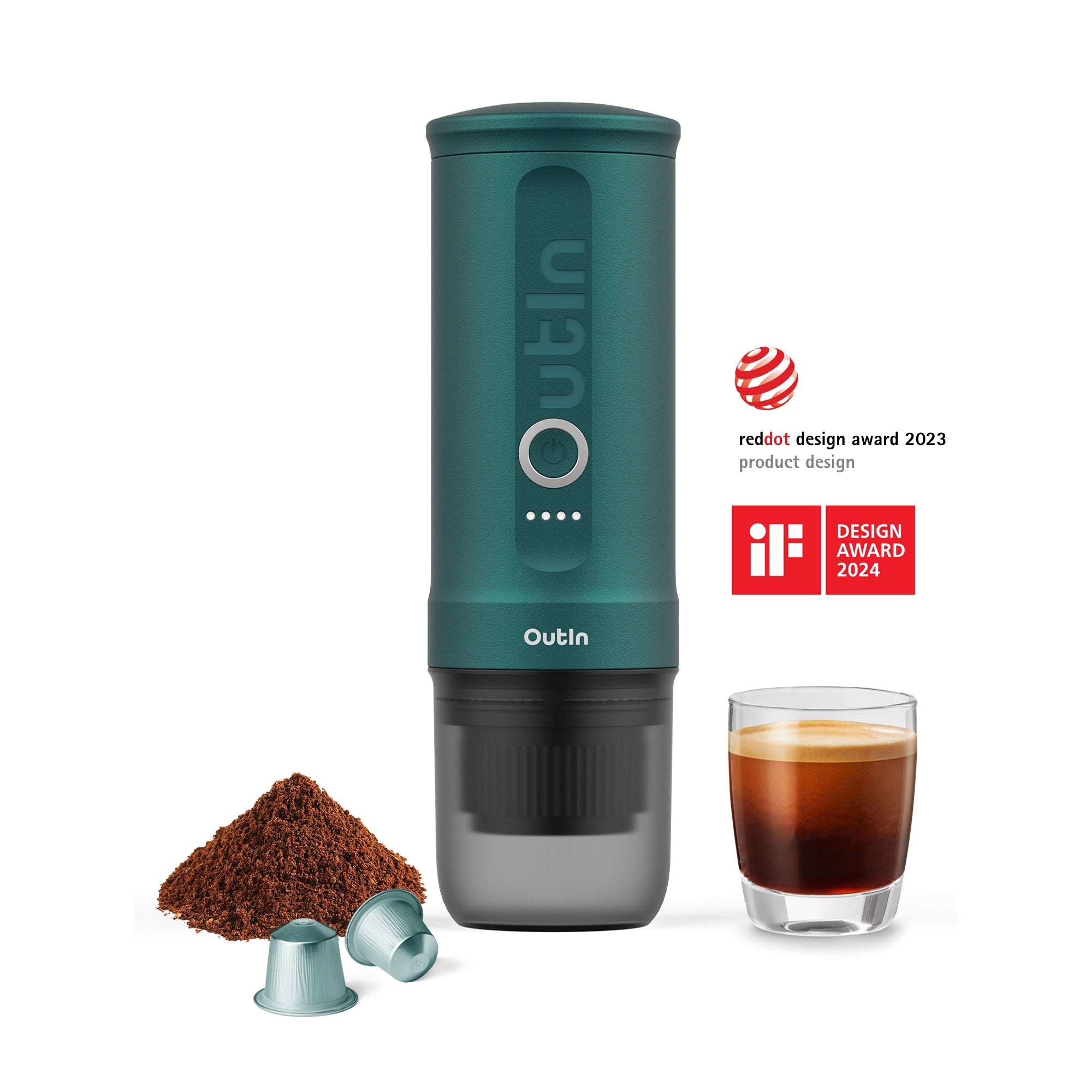 Máquina de café expresso Nano Portable (Outin Teal)