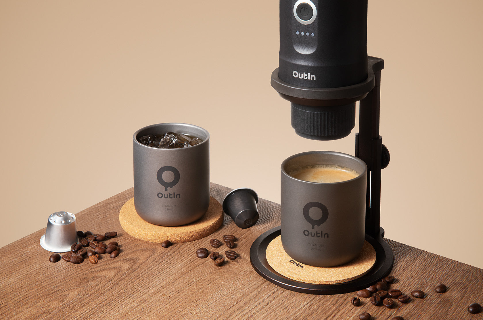 Pure Titanium Cup for OutIn Nano | Double-Wall & Ultralight