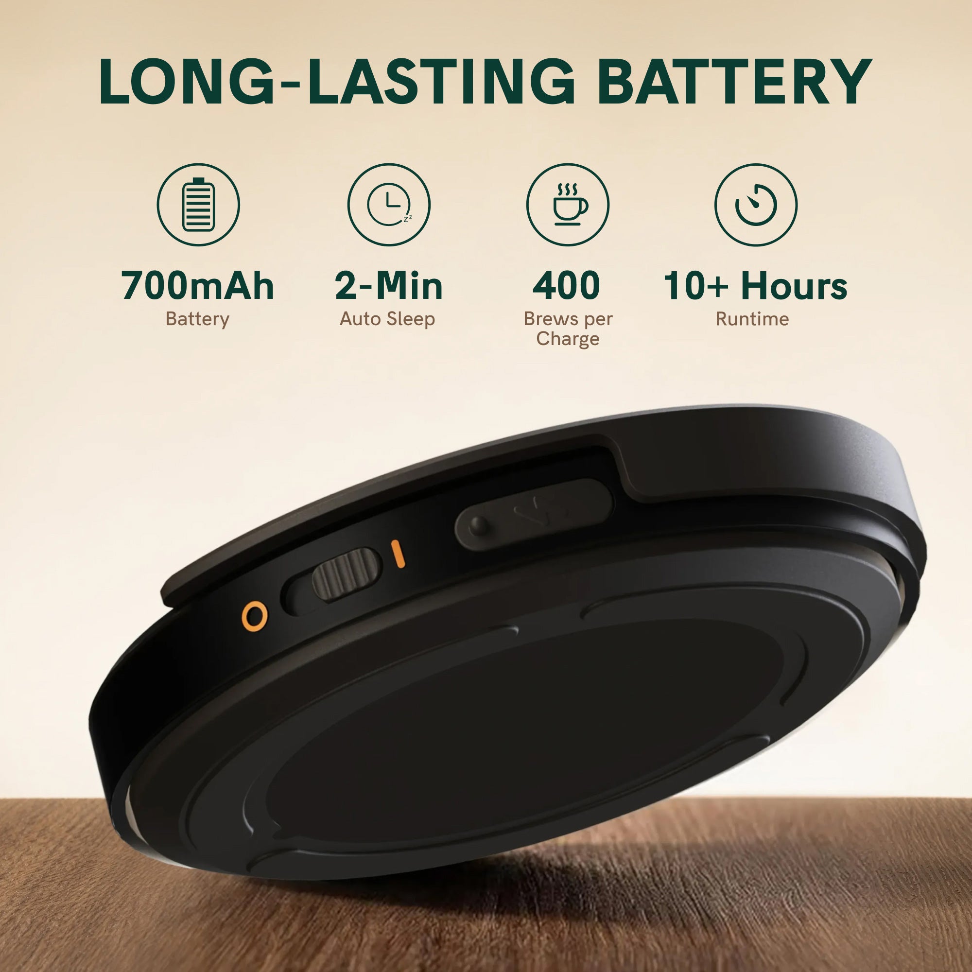 Outln Claro ポータブルコーヒースケール OutIn Claro Coffee Scale — 0.1g Precision Smart Brewing