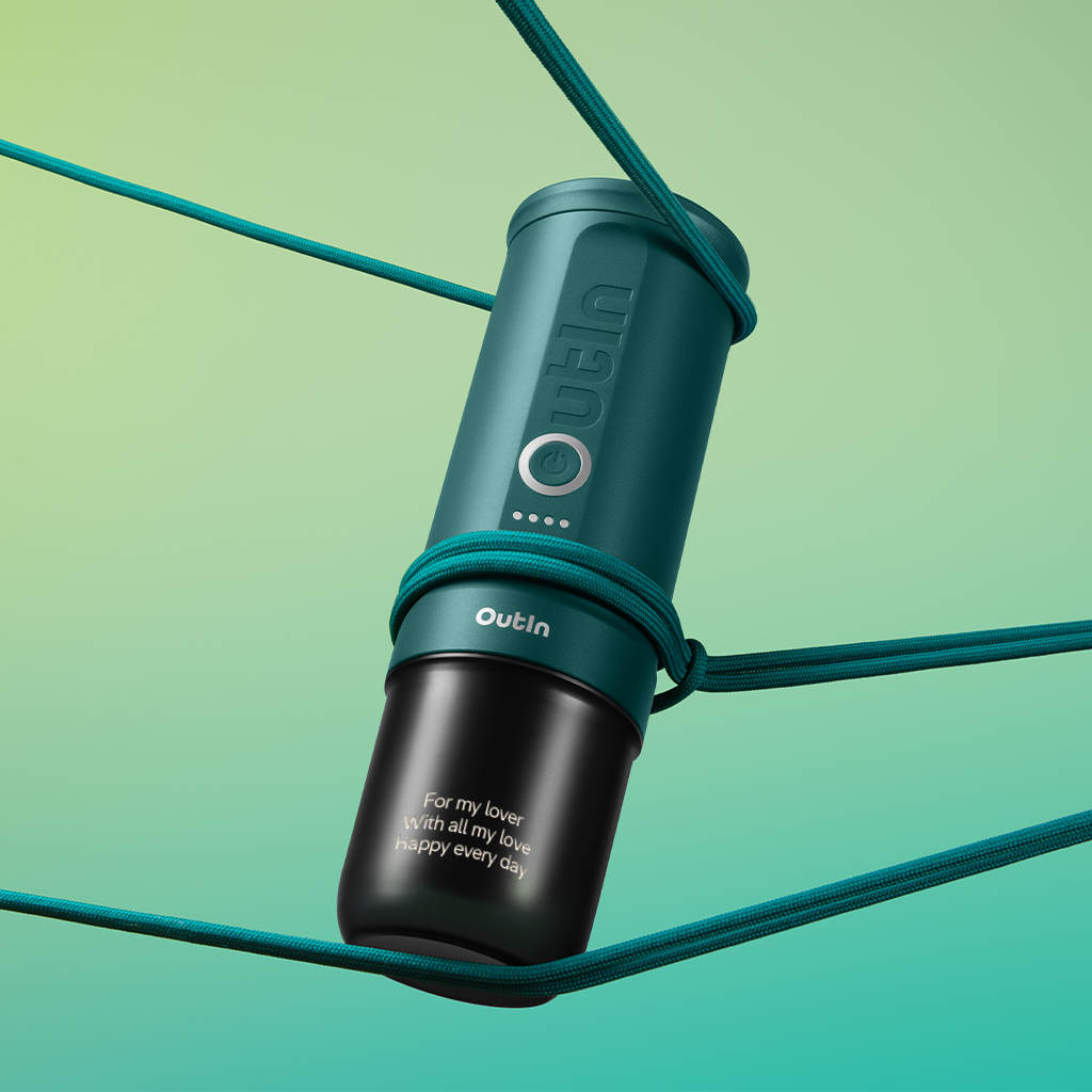 Customized Nano Portable Espresso Machine (OutIn Teal)