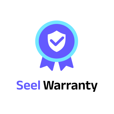 Seel Personal Electronics Protection plan badge with shield and checkmark, used to illustrate protection services.