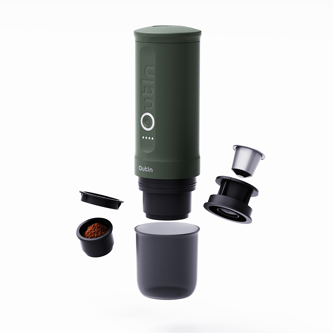 The Outin Nano🏆A game-changer for portable espresso maker that's  redefining on-the-go coffee experiences. It's a self-heating…