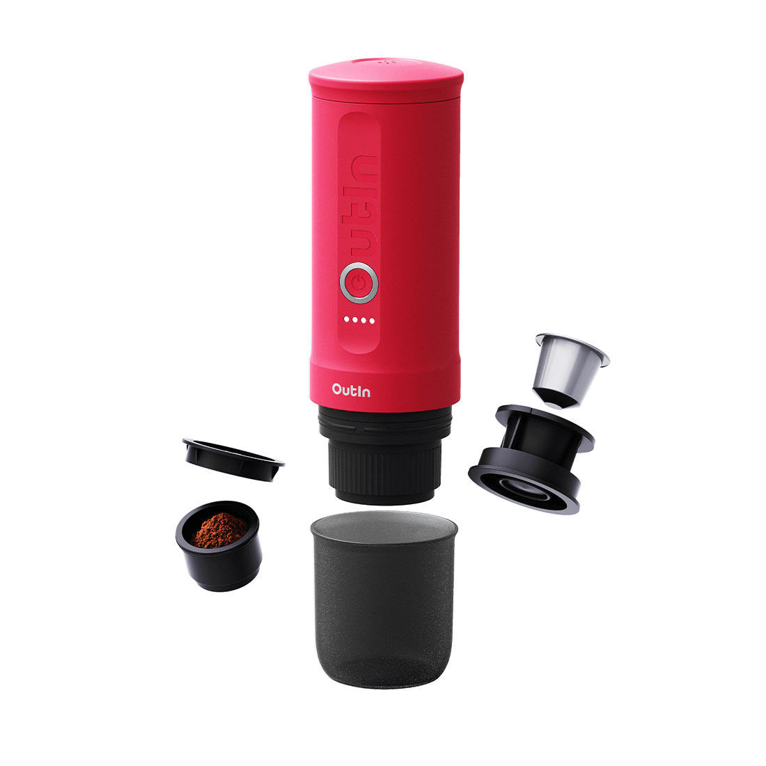 Nano Portable Espresso Machine (Crimson Red)